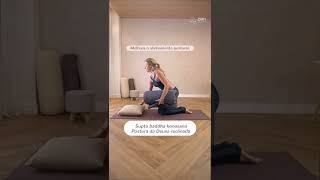 POSTURA DE YOGA PARA ALIVIAR CÓLICAS MENSTRUAIS  Supta Baddha Konasana  Zen App Shorts [upl. by Parrie]