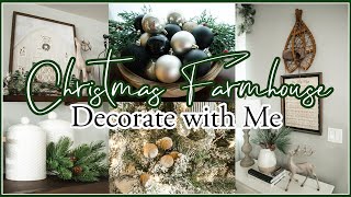 CHRISTMAS LIVING ROOM DECORATE WITH ME  COZY FARMHOUSE CHRISTMAS DECORATING IDEAS 2023 [upl. by Rexfourd951]