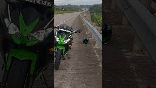 Kawasaki Ninja 650 sunrise ride through farms of Kerala Kanyakumari border [upl. by Wilmette]