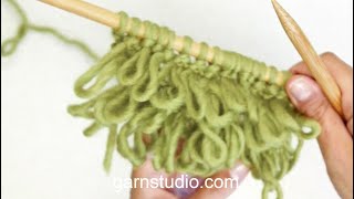 How to knit single loop knitting [upl. by Gunn]