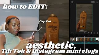 How To Edit Aesthetic Mini Vlogs for Tik Tok amp Instagram  Detailed Editing Tutorial  Part 2 [upl. by Wildermuth]