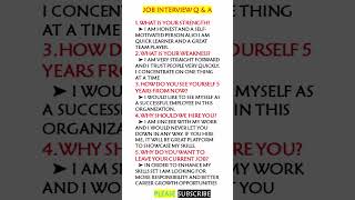 job interview questions and answer interview answerenglish [upl. by Sender]