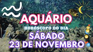 ♒ AQUÁRIO CUIDADO 😱 VAI ACONTECER NESTE SÁBADO 23 DE NOVEMBRO DE 2024 [upl. by Jackquelin633]