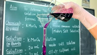 KMnO4 VS Mohr’s Salt Titration Class 12 by Kanchan Handa [upl. by Ylek]