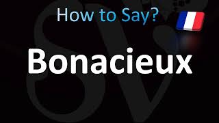 How to Pronounce Bonacieux French [upl. by Kiah272]