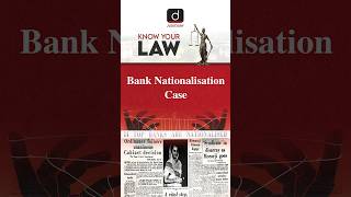 Bank Nationalisation  RC Cooper Case Know Your Law  Drishti shorts bank drishtijudiciary [upl. by Benita832]