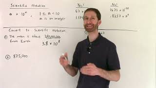 8 6 Video 1 Scientific Notation An Introduction and Converting to It [upl. by Aneerhs]