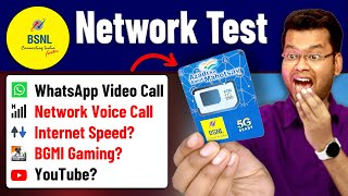 BSNL Sim Speed Test  15 Tests  BSNL 3G Speed BSNL 4G or 5G BSNL YouTube amp BSNL Calling Test [upl. by Hadihahs]