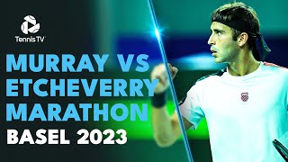 Andy Murray vs Tomas Martin Etcheverry MARATHON 🥵  Basel 2023 Highlights [upl. by Emearg]