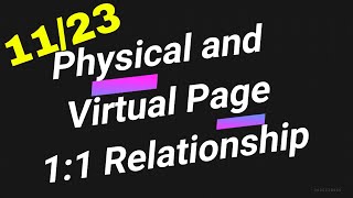 Virtual Page amp Physical Page  Heap Memory Management amp Paging  part 1123 [upl. by Redleh738]