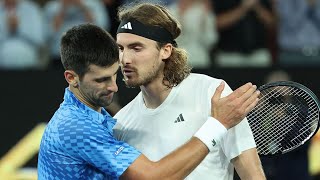 Novak Djokovic causes disagreement as Stefanos Tsitsipas turns back on Serb [upl. by Odyssey705]