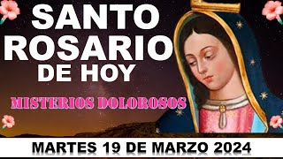 Santo Rosario Corto de Hoy MARTES 19 de MARZO 2024🙏MISTERIOS DOLOROSOS🙏Oración Católica [upl. by Lezley]