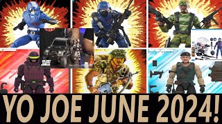 GI JOE JUNE RELEASES REVEALS THOUGHTS AND MORE STINGER MARAUDERS RETRO COBRA COMMANDER [upl. by Thorvald]