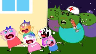 Zombie Apocalypse Zombies Attack Peppa Pigs City🧟‍♀️  Peppa Pig Funny Animation [upl. by Haidebez]