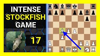 Intense Stockfish 17 Chess Game Gruenfeld Defense Exchange Variation Classical [upl. by Jeanie]