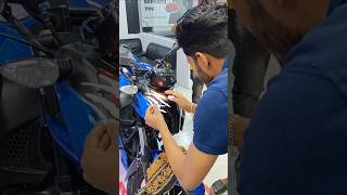 New Modified TVS Apache RTR 160 4V Blue Colour Bike shorts rtr1604v modified newtoyou ajshohan [upl. by Tterrag]