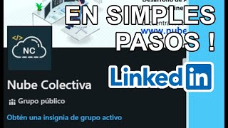 COMO CREAR UN GRUPO EN LINKEDIN quotPC WEBquot [upl. by Lodie]