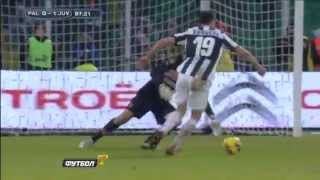 Leonardo Bonucci Funny Act Juventus vs Palermo  9122012 تمثيل مضحك لبونوتشي [upl. by Lulita]