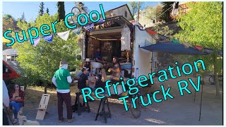 Fantastic Custom Refrigeration Truck RV Conversion  The Wander Box Tour and Interview [upl. by Kathye]