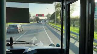 Barcelona travel bus  time passes  Bus travel in Spain [upl. by Norabel]