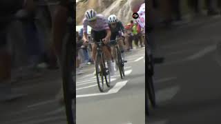 Pogačar dépose Vingegaard dans le col du Galibier  shorts [upl. by Hollister]