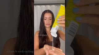 styling my wavy hair hairtutorial wavyhair haircare [upl. by Suhploda]