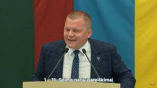 Dainius Gaižauskas Lietuvos Seimas kriminalinių nusikaltėlių užuovėja [upl. by Ynes]