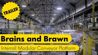 Trailer Brains and Brawn  The power of Interroll Modular Conveyor Platform [upl. by Barnaba]