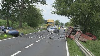 Śmiertelny wypadek w okolicach Dąbrówki [upl. by Howell]