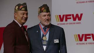 Past VFW National Commander Tim Borland Receives the Distinguished Service Medal [upl. by Anaert]