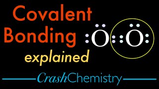 Covalent Bonding Tutorial — Covalent vs Ionic bonds explained  Crash Chemistry Academy [upl. by Ahsikar]