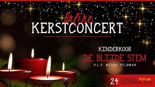 Kerstconcert 2020 Kinderkoor De Blijde Stem uit Urk olv Minne Veldman [upl. by Nylitak]