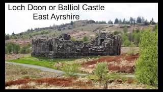 Loch Doon or Balliol Castle East Ayrshire [upl. by Amadas]