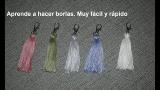 Como hacer borlas muy fáciles y rápidas [upl. by Carlynne]