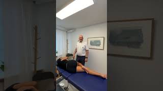 Do you have back painKiropraktorerik lowerbackpain backpain shorts chiropractor asmrsounds [upl. by Rubbico]