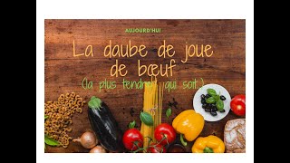 La daube de joue de boeuf [upl. by Marcia]