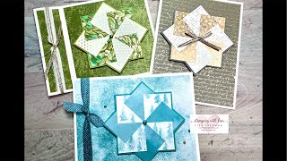 Super Easy Pinwheel Christmas Cards [upl. by Mundt]