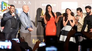 Salman Khan CELEBRATES Katrina Kaifs Birthday  IIFA Press Conference 2017 [upl. by Refeinnej516]