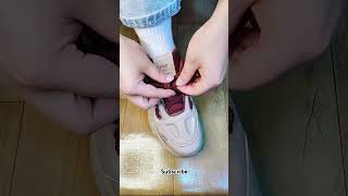 Sneaker Tying Techniques 2024 youtubeshorts [upl. by Ariaes]