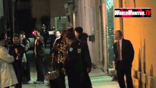 Exclusive Adam Lambert and boyfriend Sauli Koskinen leaving Jimmy Kimmel Live [upl. by Trefor132]