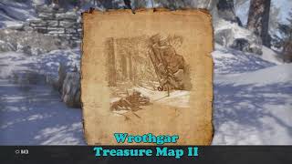 ESO Wrothgar Treasure Map II Location The Elder Scrolls Online Treasure Map 2 [upl. by Alema]