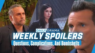 General Hospital Weekly Spoilers Questions Complications And Bombshells [upl. by Lledra]