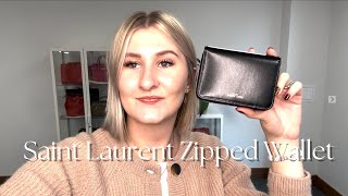 Saint Laurent Compact Zipped Wallet Review [upl. by Niroht]