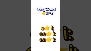 Long Vowel 👉i Vowel Sound phonetic Transcription in English shortsviral longvowelshortsfeed [upl. by Anilasor]