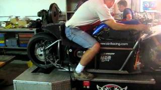 Electric Land Speed Bike exceeds 200 mph motorcycle dyno [upl. by Ayotal113]