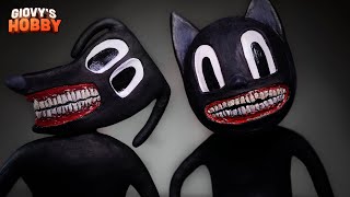 Cartoon Cat amp Cartoon Dog ➤ Trevor Henderson Creatures ★ Polymer Clay Tutorial [upl. by Franza]