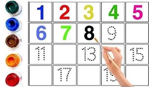 How to Write Numbers 123 For Nursery Kids  counting  1 to 20  1 to 100 [upl. by Nerte]