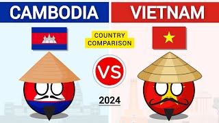 Vietnam Vs Cambodia  Country Comparison 2024 [upl. by Padriac]