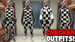 GTA 5 ONLINE HOW TO GET MULTIPLE CHECKERBOARD MODDED OUTFITS ALL AT ONCE Clothing Glitches 166 [upl. by Aiel]