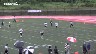 ScoringLive Nanakuli vs KSHawaii  Grant Shiroma 41 yard pass from Micah Kanehailua [upl. by Adabel]